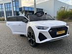 Kinder Auto Audi RS6 12v wit +RC / Leder / Rubberband NIEUW, Kinderen en Baby's, Speelgoed | Buiten | Voertuigen en Loopfietsen