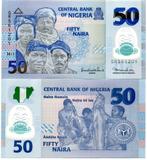 nigeria 50 naira 2011 unc polymeer, Ophalen of Verzenden, Nigeria