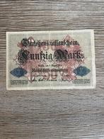 Duits Bankbiljet 50 Mark 1914, Ophalen of Verzenden, Los biljet