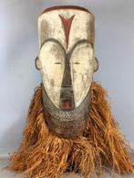 250917 Mooi Afrikaans Fang masker met raffia baard uit Gabon, Ophalen of Verzenden