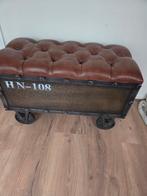 Opberg bankje, Huis en Inrichting, Banken | Voetenbanken en Poefen, 50 tot 75 cm, Ophalen of Verzenden, Zo goed als nieuw, Metaal
