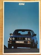 Autofolder/Brochure BMW 324D 1987, Nieuw, BMW, Ophalen of Verzenden