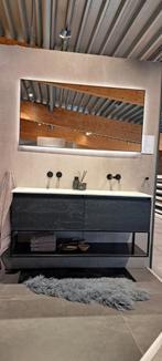 Badmeubel 140cm Showroom model, Ophalen, Zo goed als nieuw, Steen, Wastafel