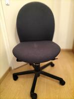 Oude bureaustoel, Ophalen, Gebruikt, Blauw, Bureaustoel