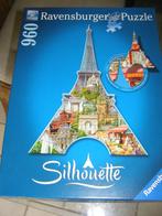Ravensburger silhoutte Parijs puzzel, Hobby en Vrije tijd, Denksport en Puzzels, Ophalen of Verzenden, 500 t/m 1500 stukjes, Zo goed als nieuw