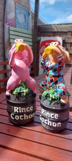 Set van 2 Rince Cochon pubfiguren bier (naakte + handgeschil, Ophalen of Verzenden, Nieuw, Overige typen, Overige merken