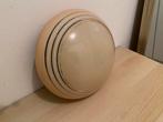 Vintage glazen plafondlamp, Huis en Inrichting, Lampen | Plafondlampen, Ophalen of Verzenden, Zo goed als nieuw