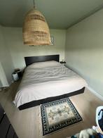 Bed Malm 180-200, Huis en Inrichting, Slaapkamer | Bedden, Ophalen, Zwart, Tweepersoons, Zo goed als nieuw