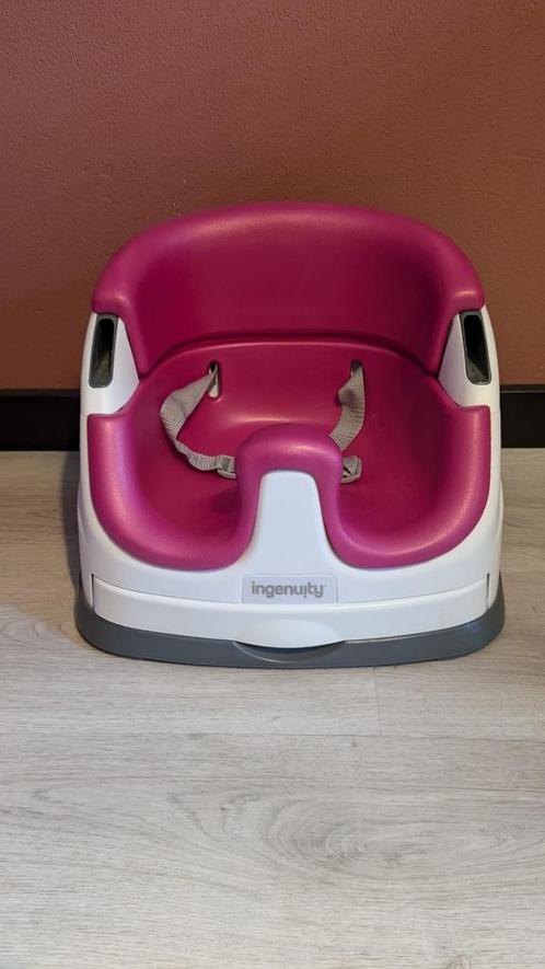 Ingenuity Baby Base 2-in-1 Stoelverhoger Roze, Kinderen en Baby's, Kinderstoelen, Zo goed als nieuw, Overige typen, Aanschuifbaar