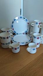 4 persoons melamine set van boerenbont, Antiek en Kunst, Ophalen of Verzenden
