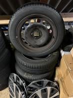 Winterbanden 195/55/16 op stalen velg (gebruikt), Auto-onderdelen, Ophalen, Gebruikt, 16 inch, Banden en Velgen