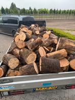 Droog hout 4,8 kuub eiken Essen thuisbezorgd, Tuin en Terras, Haardhout, 3 tot 6 m³, Verzenden, Eikenhout, Blokken