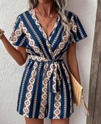 ZGAN SHEIN Blauwe korte jumpsuit maat XL/ 44, Kleding | Dames, Jumpsuits, Blauw, Maat 42/44 (L), Ophalen of Verzenden, Zo goed als nieuw