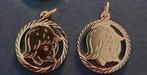 Nieuwe Kinderkopjes Hangers/bedels Goud op Zilver (double), Overige voorstellingen, Nieuw, Ophalen of Verzenden, Goud