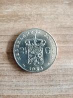 Nederlandse Antillen 2,50 gulden, Koningin Juliana, Zilver, Ophalen of Verzenden, Losse munt