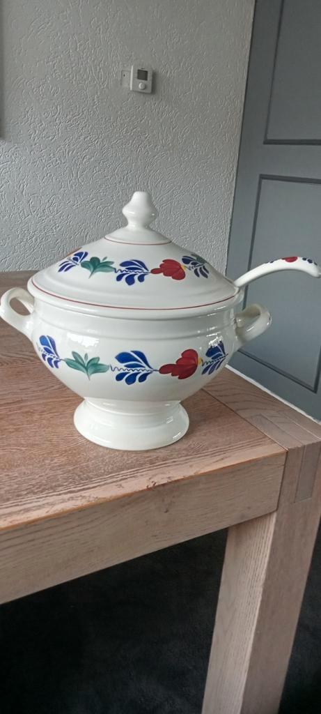 Boerenbont Terrine met Sleef Boerenbond, Huis en Inrichting, Keuken | Servies, Zo goed als nieuw, Overige typen, Boerenbont, Aardewerk