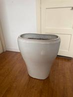 Grote Witte keramische bloempot 70cm, Gebruikt, 40 cm of meer, Rond, Binnen