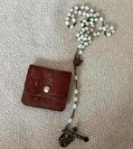 Mooie antieke Franse rozenkrans met etui, Ophalen of Verzenden