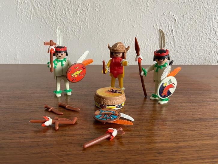 Playmobil 3569 indiaanse medicijnman en krijgers, Kinderen en Baby's, Speelgoed | Playmobil, Gebruikt, Complete set, Ophalen of Verzenden
