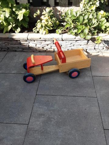 Houten loop/bakfiets beschikbaar voor biedingen