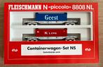 Fleischmann 8808 NL Containertragwagen Set der NS, Nieuw, Fleischmann, Ophalen of Verzenden, NS