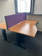 GRATIS leuke retro bureaus incl. paars tussenschot  WEG=WEG, Ophalen, Gebruikt, Bureau