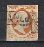 Nederland 3 geb Willem III 1852 ; 1e postzegel van Nederland, Verzenden, T/m 1940, Gestempeld