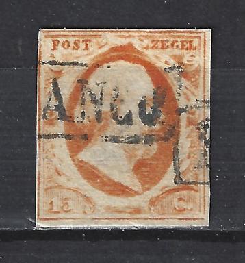Nederland 3 geb Willem III 1852 ; 1e postzegel van Nederland beschikbaar voor biedingen