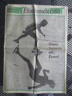 Krant/Nieuwblad: uit 1986 en 1985 met verslag Elfstedentocht, Ophalen of Verzenden, Gelezen, Krant