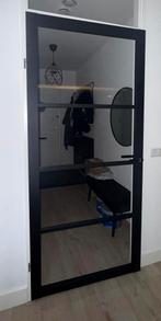 Stalen Houtlook Binnendeur Zwart, Doe-het-zelf en Verbouw, Deuren en Horren, Ophalen, 80 tot 100 cm, Binnendeur, 200 tot 215 cm