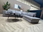 ZGAN XL Ribstof Hoekbank - Licht Grijs - 315 x 250, Ophalen, Tweedehands, Tweedehands, Zo goed als nieuw