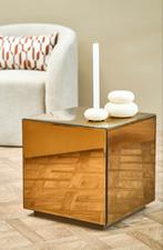 Goudkleurige spiegeltafel, Ophalen of Verzenden, Zo goed als nieuw