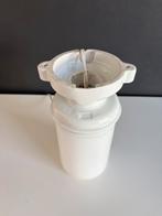 Vintage wandlamp glas en porselein, Barnadotte stijl ‘60s, Gebruikt, Vintage midecentury design bauhaus Wagenfeld antiek retro