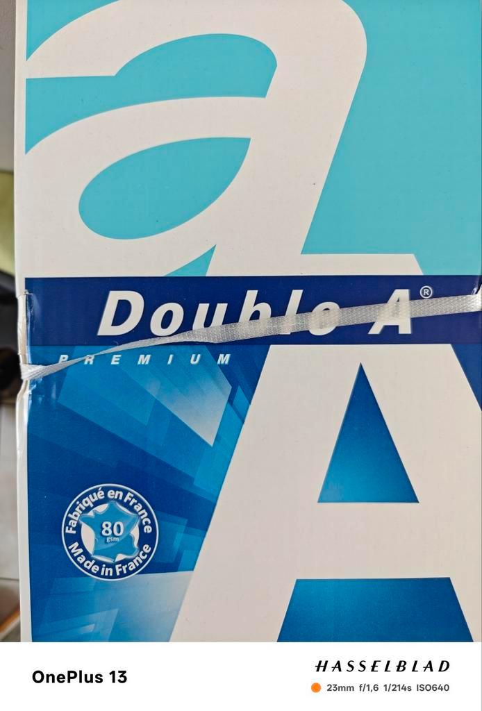 Double A paper /papier doos met 5 pakken, Diversen, Papierwaren, Zo goed als nieuw, Ophalen of Verzenden