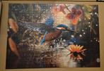 Legpuzzel met ijsvogel en bloemen me - Prachtige afbeelding!, Hobby en Vrije tijd, Ophalen of Verzenden, 500 t/m 1500 stukjes