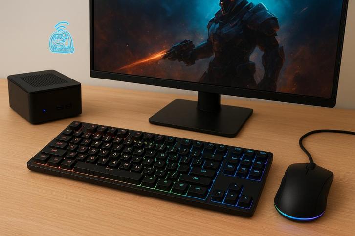 Instap Gaming Set – Mini PC Ryzen 6600H – 16GB – 512GB SSD, Computers en Software, Desktop Pc's, Nieuw, 4 Ghz of meer, SSD, 16 GB