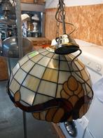 Oude Hanglamp met Glas in Lood, Ophalen