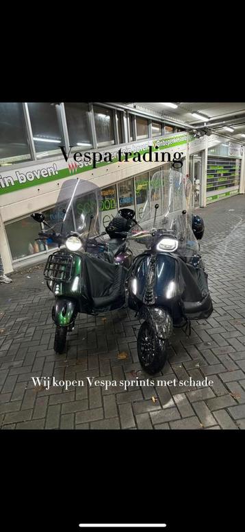 Wij kopen uw vespa sprint / primavera of andere brommers in beschikbaar voor biedingen