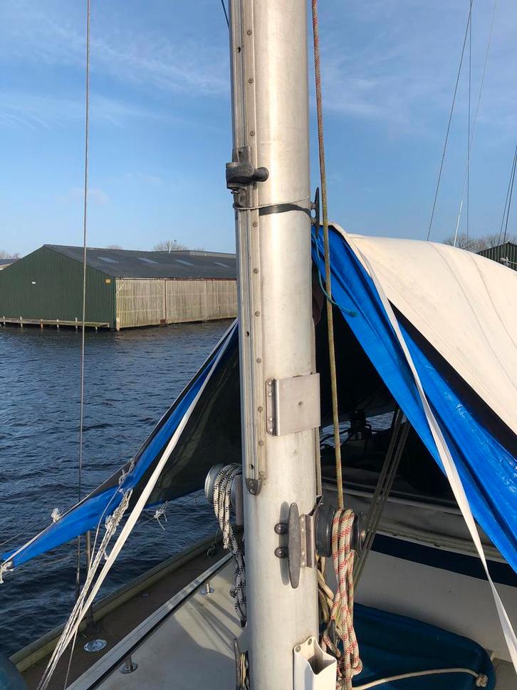 Proctor mast, bezaan en gieken en zeilen van Nick 39, Watersport en Boten, Accessoires en Onderhoud, Zo goed als nieuw, Lijn of Blok