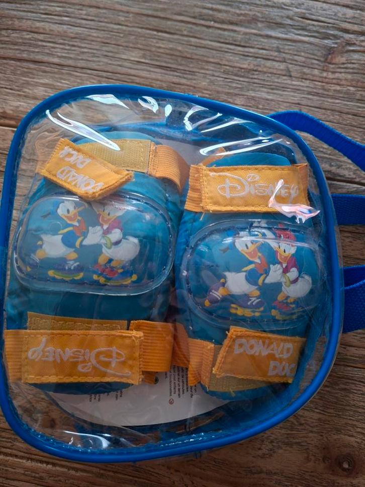 Donald duck Knie- en Elleboogbeschermers, Kinderen en Baby's, Speelgoed | Buiten | Rolschaatsen, Nieuw, Kinderen, Verstelbaar