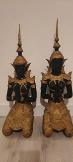 Bronzen Thaise Poortwachters - Set van 2, Ophalen of Verzenden, Brons