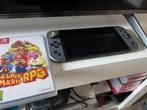 Nintendo Switch + Super Mario RPG, Spelcomputers en Games, Ophalen, Met games, Zo goed als nieuw, Switch Original