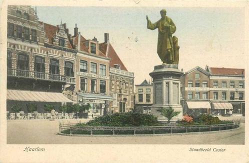 (300-470-021) Haarlem Standbeeld Coster, Verzamelen, Ansichtkaarten | Nederland, Noord-Holland, Verzenden