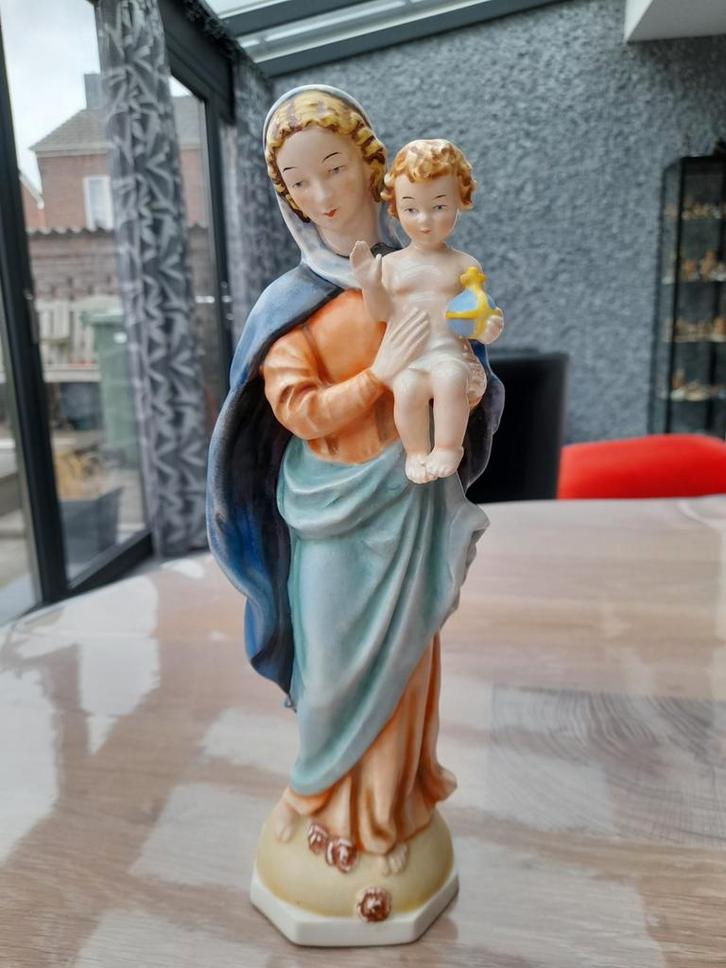 Beemark hummel uit 1950 maagd Maria Madonna met baby Jezus, Verzamelen, Beelden en Beeldjes, Zo goed als nieuw, Hummel, Ophalen of Verzenden