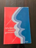 Afwijkende mondgewoonten - Jansonius, Boeken, Ophalen of Verzenden, Beta, Gelezen, HBO