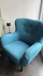 groen blauwe stoel, Huis en Inrichting, Ophalen, Gebruikt, 50 tot 75 cm