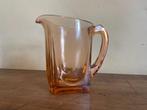 art deco 1930 Waterkan Water Karaf zalm kleurig Frans, Antiek en Kunst, Ophalen of Verzenden