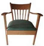vintage stoel Teurlincx en Meijers Oirschot, Huis en Inrichting, Stoelen, Gebruikt, Bruin, Eén, Ophalen