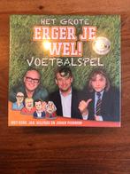 Het Grote Erger Je Wel! Voetbalspel, Hobby en Vrije tijd, Gezelschapsspellen | Bordspellen, Drie of vier spelers, Ophalen of Verzenden