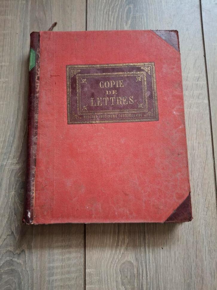 Origineel Copie de Lettres boek uit Frankrijk begin 1900, Antiek en Kunst, Antiek | Kantoor en Zakelijk, Ophalen of Verzenden